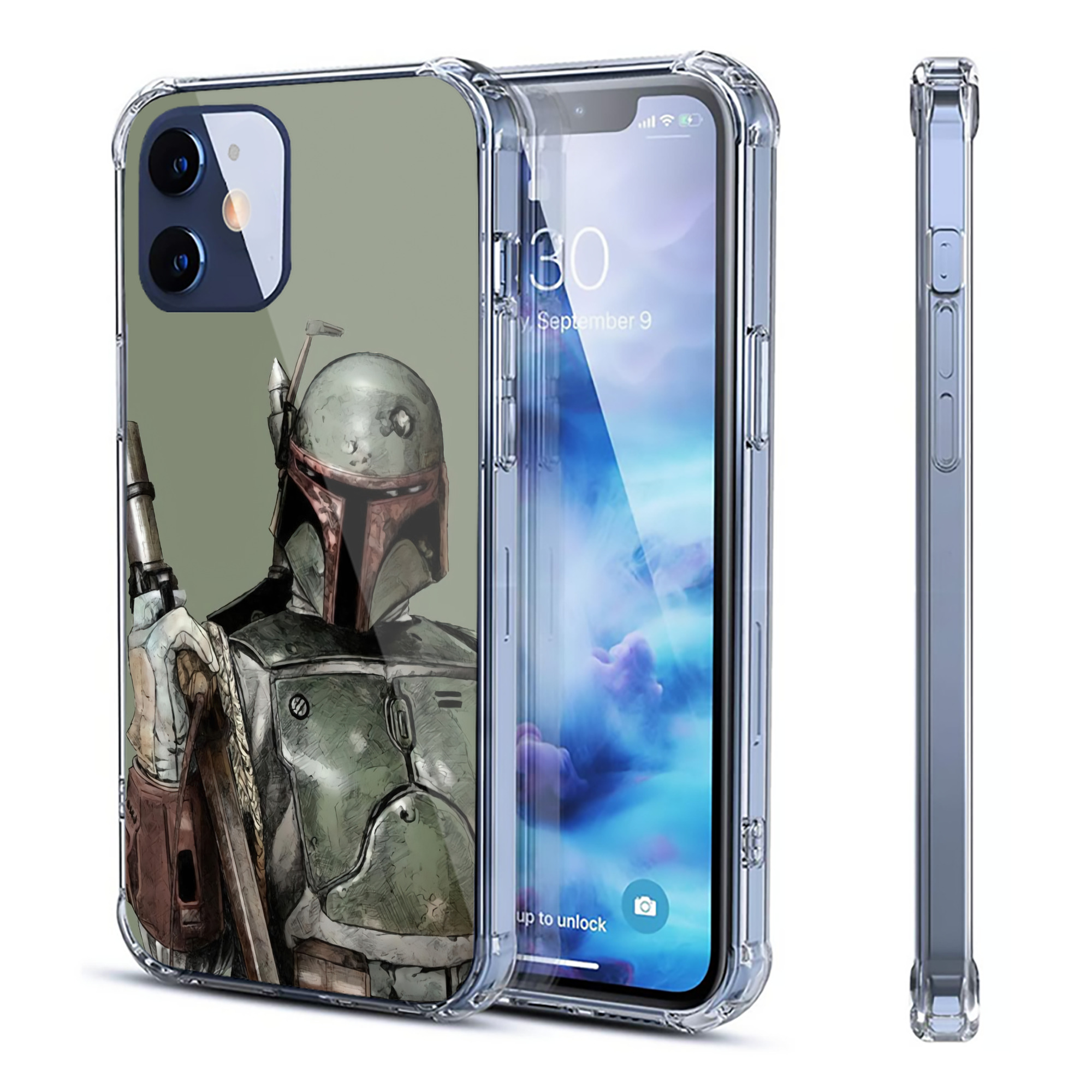 （画像用） スター・ウォーズ Star Wars 【iPhone 12シリーズ対応】透明スマホケース（クリアソフトケース）